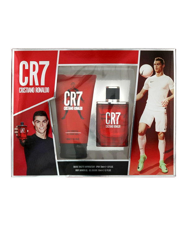 CRISTIANO RONALDO CR7 RED  30ML EDT SPRAY GIFT SET WITH SHOWER GEL150ML