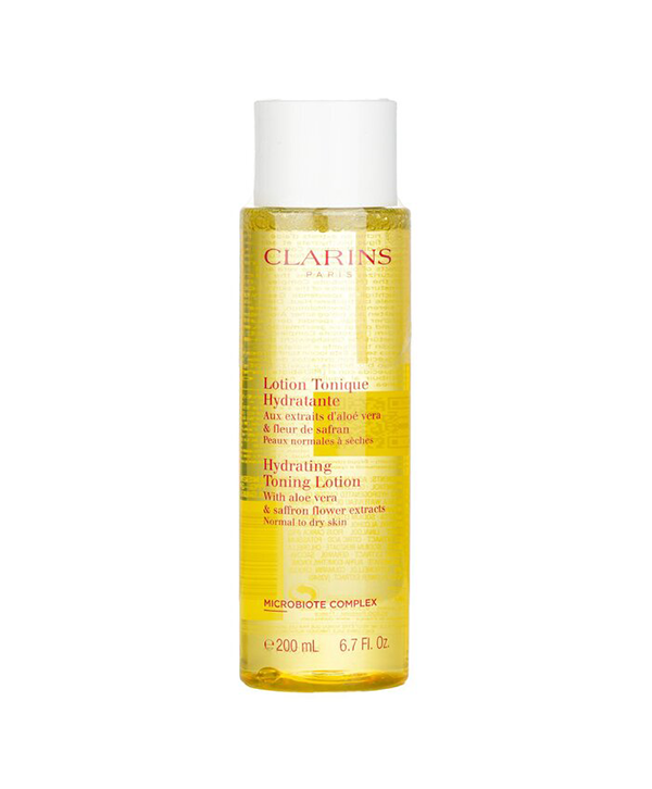 Clarins Hydrating Toning Lotion 200ml - With Aloe Vera and Saffron Flower Extracts