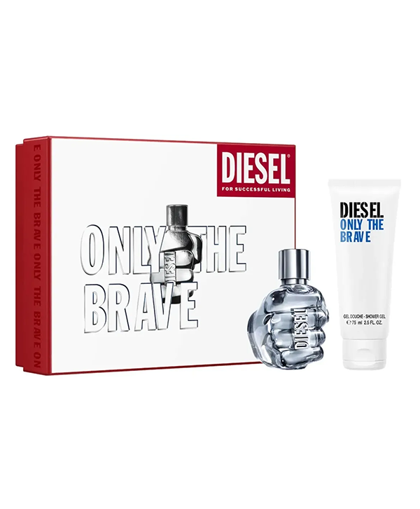 Diesel Only The Brave - 50ml EDT Gift Set With 75ml Shower Gel.