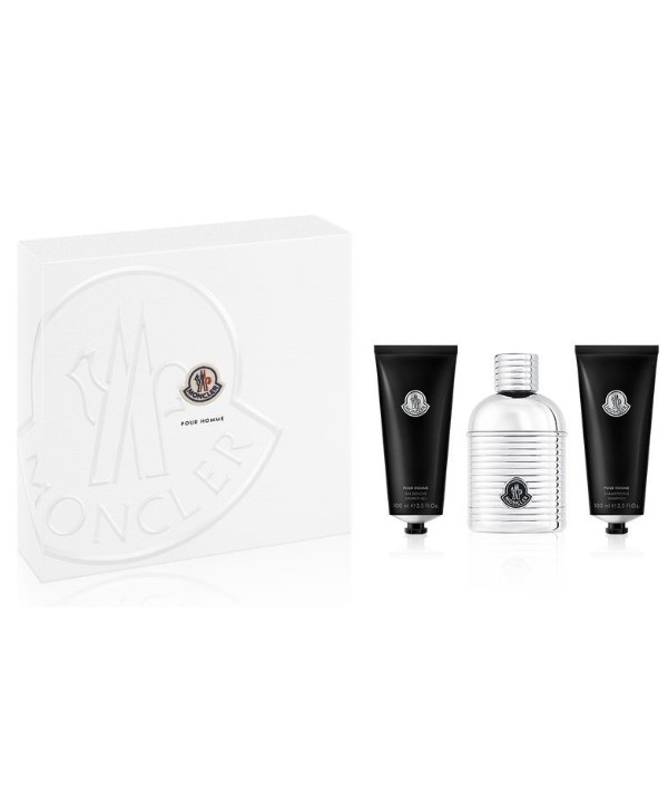 Moncler Pour Homme Gift Set 100ml EDP. Shower Gel 100ml and Shampoo 100ml