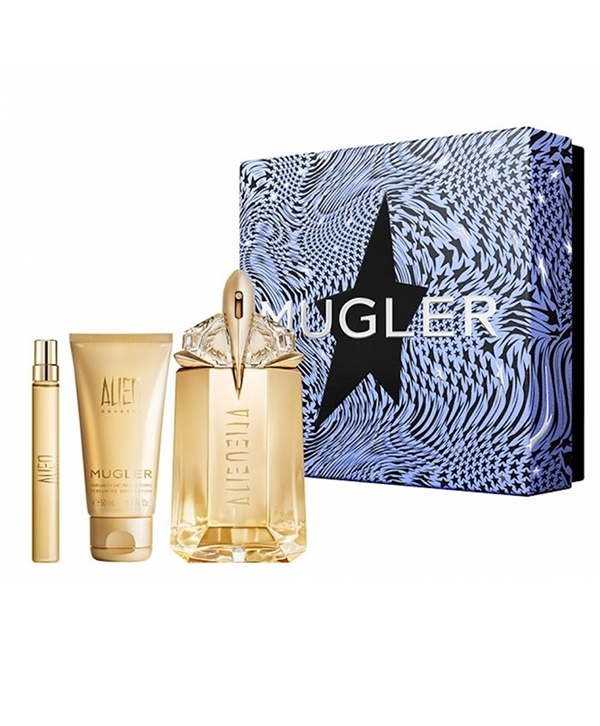 Thierry Mugler Alien Goddess 60ml EDP Refillable Spray+10ml EDP Refillable Spray+50ML BL Set