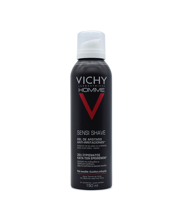 VICHY Homme Anti-Irritation Shaving Gel 150ml For Sensitive Skin